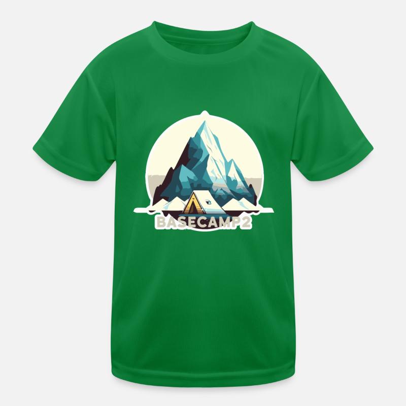 Bergsteiger Basislager 2 Kinder Funktions-T-Shirt