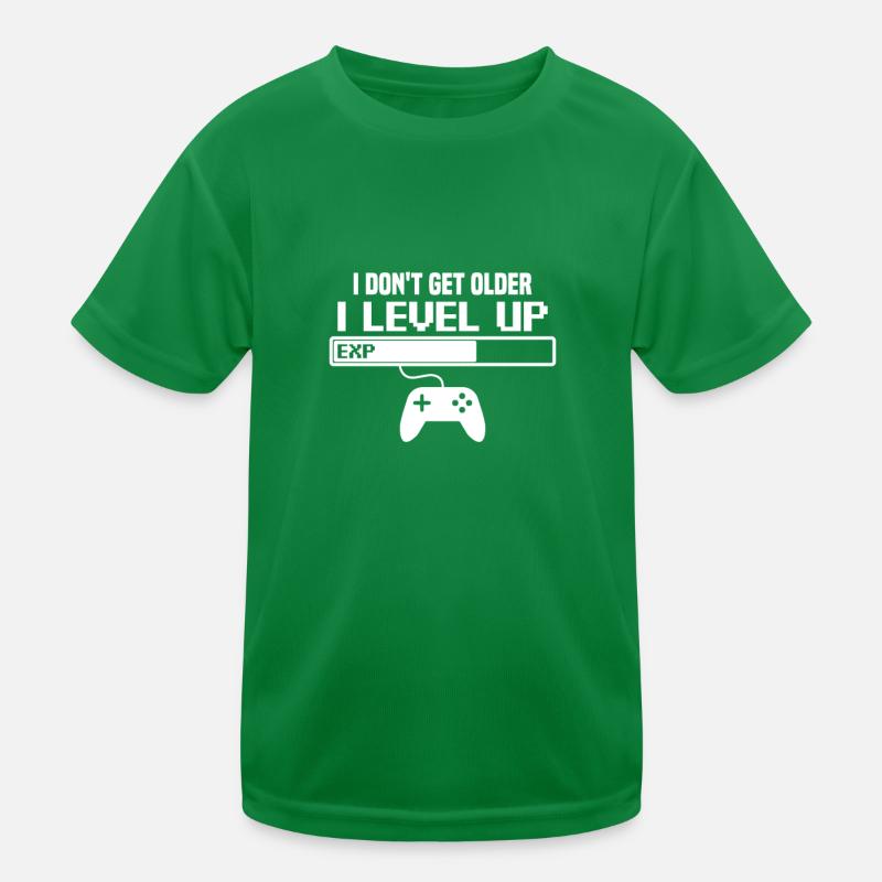 I don’t get older, I level up Kinder Funktions-T-Shirt