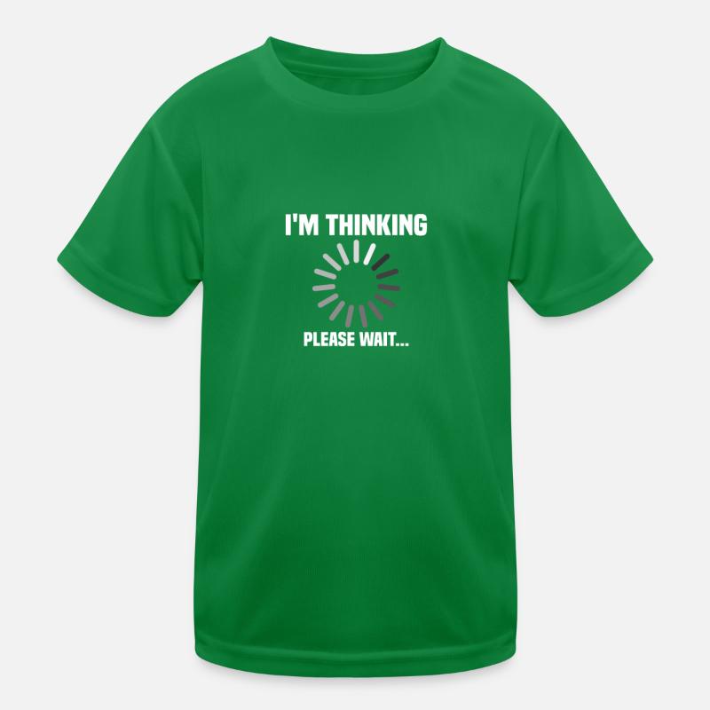 I m thinking, please wait Kids Functional T-Shirt