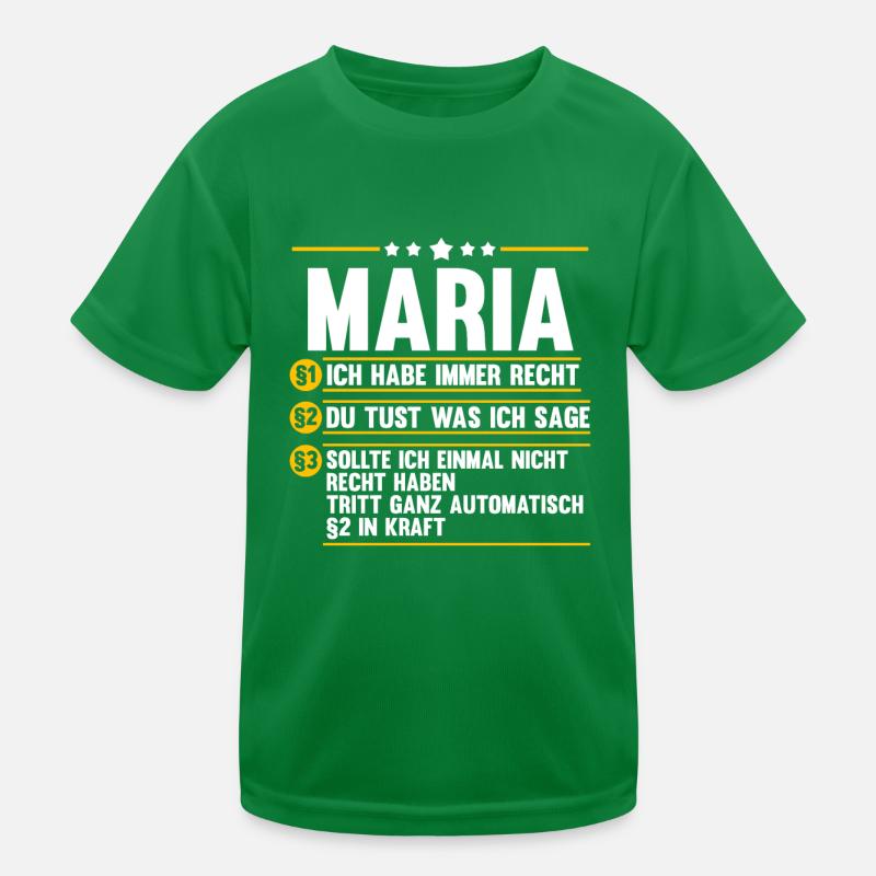 Maria Kinder Funktions-T-Shirt