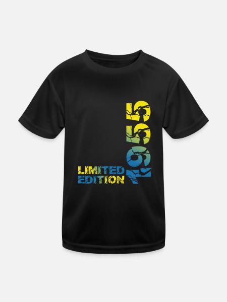 1955 Limited Edition Birthday Gift Wife Husband - Kids Functional T-Shirt - black - Front