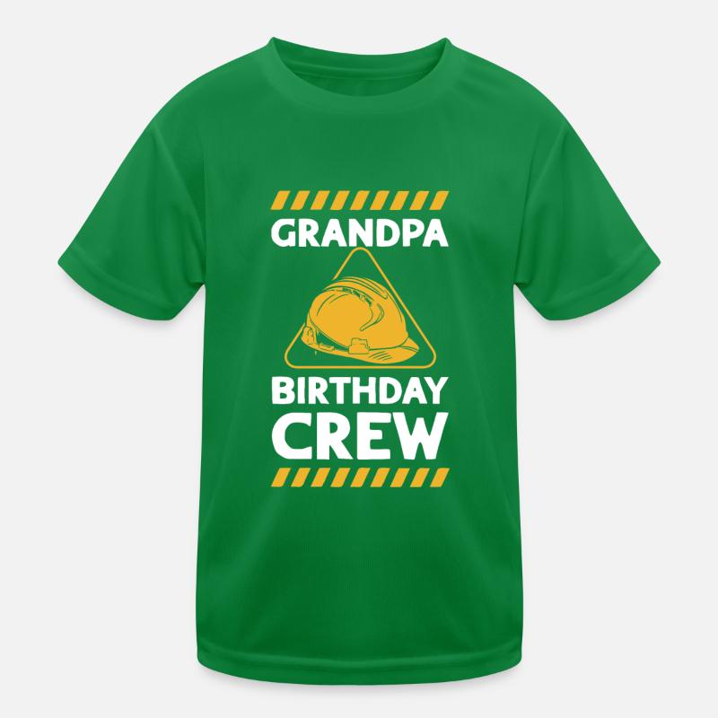 Opa Der Geburtstags-crew - Geburtstagskonstruktion Kinder Funktions-T-Shirt