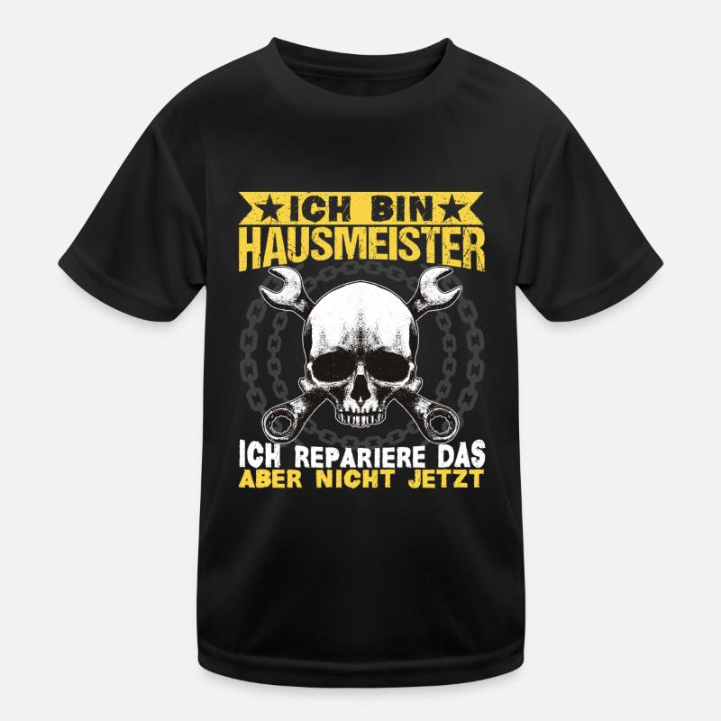 Haustechniker Hausmeister ich repariere das Kinder Funktions-T-Shirt