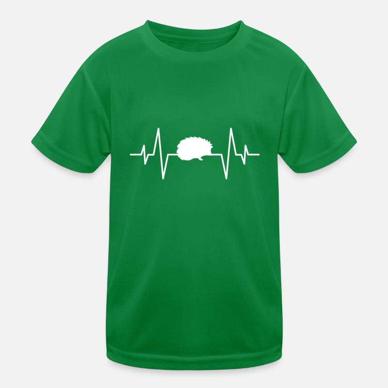Igel Herzschlag Kinder Funktions-T-Shirt