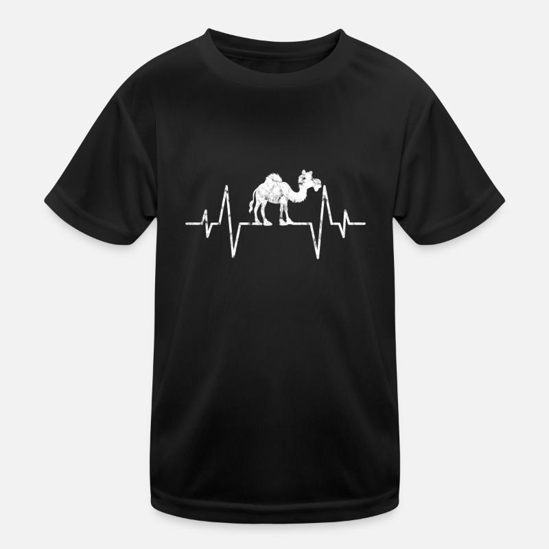 Dromedar Herzschlag Kinder Funktions-T-Shirt