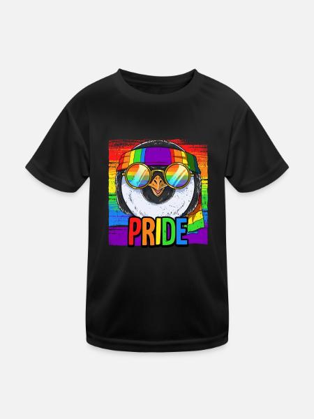 Pride LGBTQ Christopher Street Day Costume Pride - Kids Functional T-Shirt - black - Front