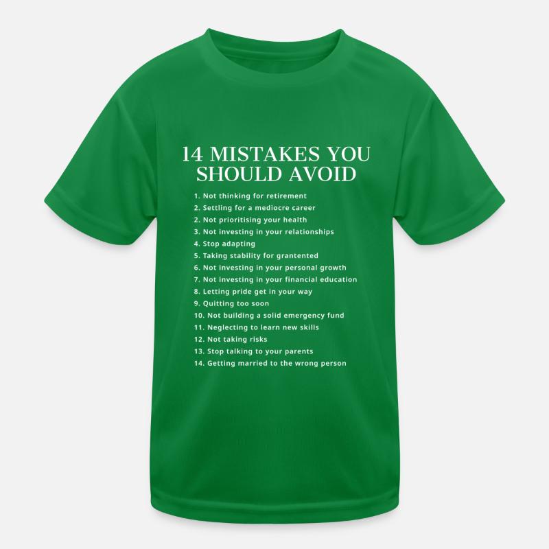 Erreurs que vous devriez éviter de dire en anglais T-shirt sport Enfant