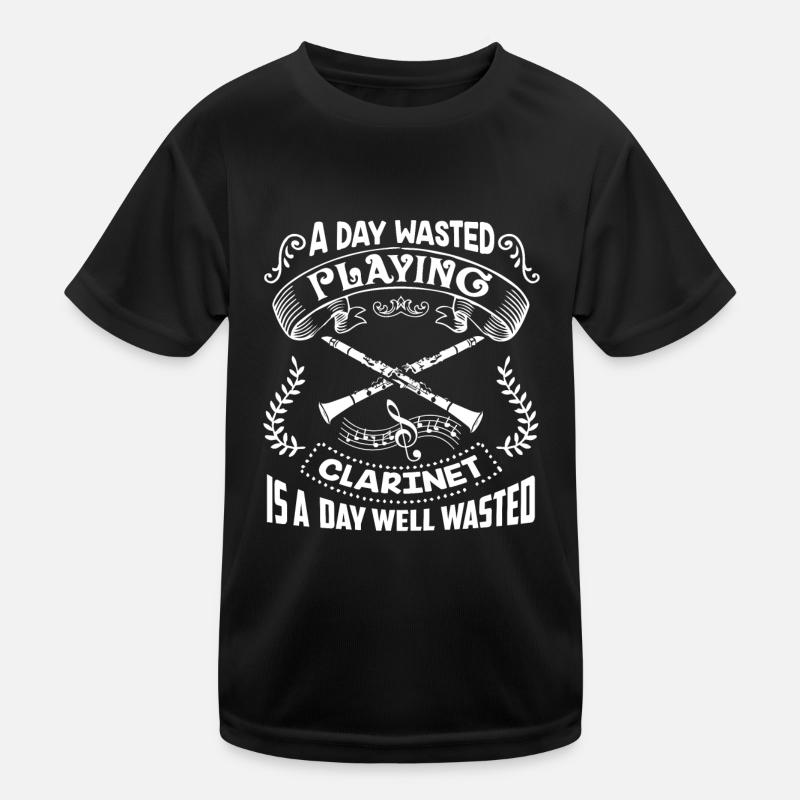 Clarinet A Day Clarinet Kids Functional T-Shirt