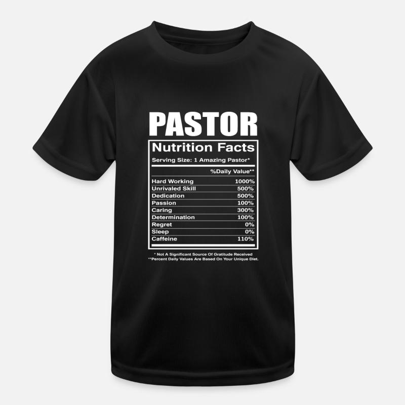 Pastor Pastor Nutritional Information Kids Functional T-Shirt