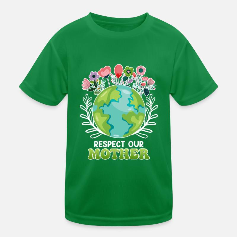 Rettet die Erde Umweltschützer Mutter Erde Kinder Funktions-T-Shirt