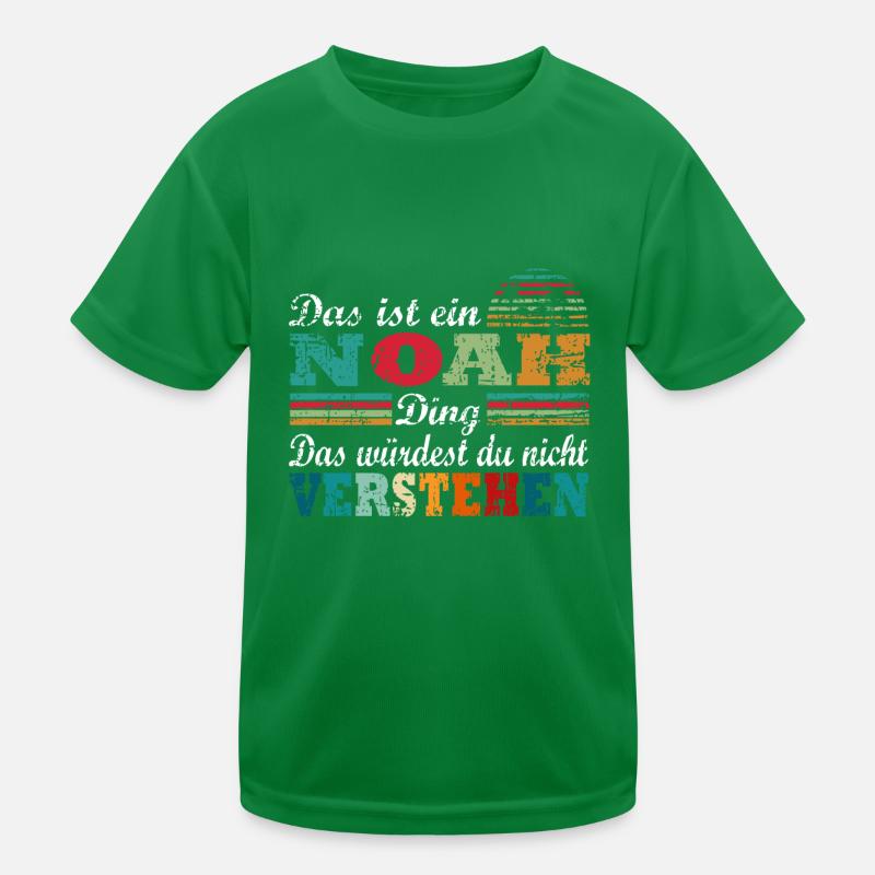 Name Noah Kinder Funktions-T-Shirt