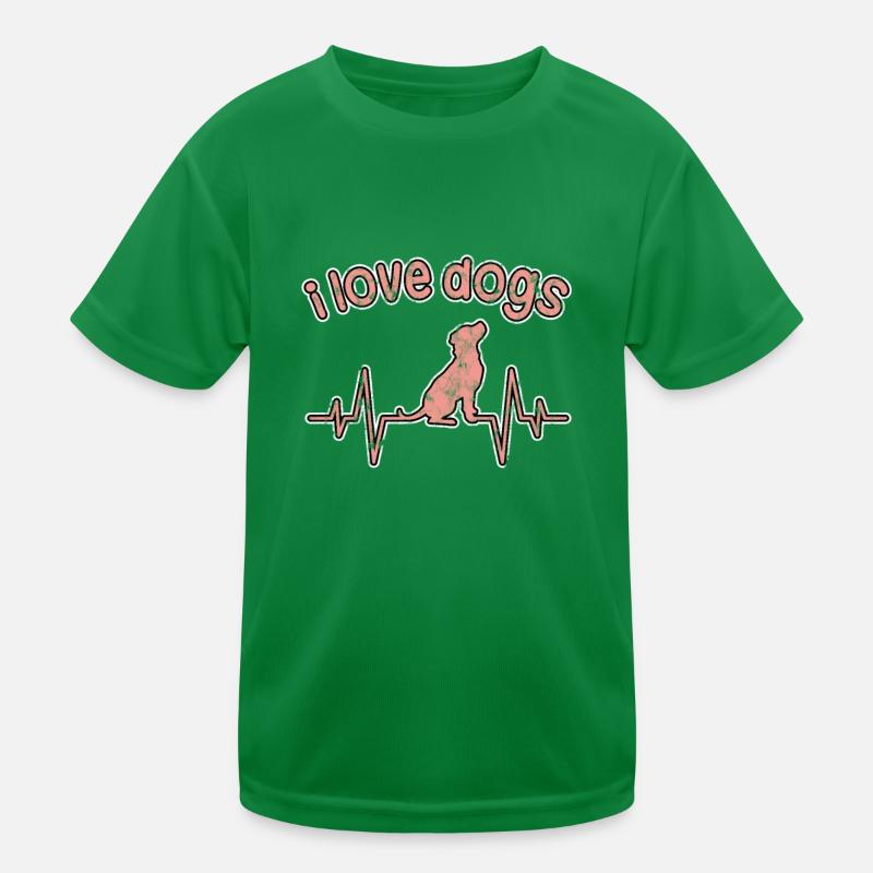 J’adore les chiens T-shirt sport Enfant
