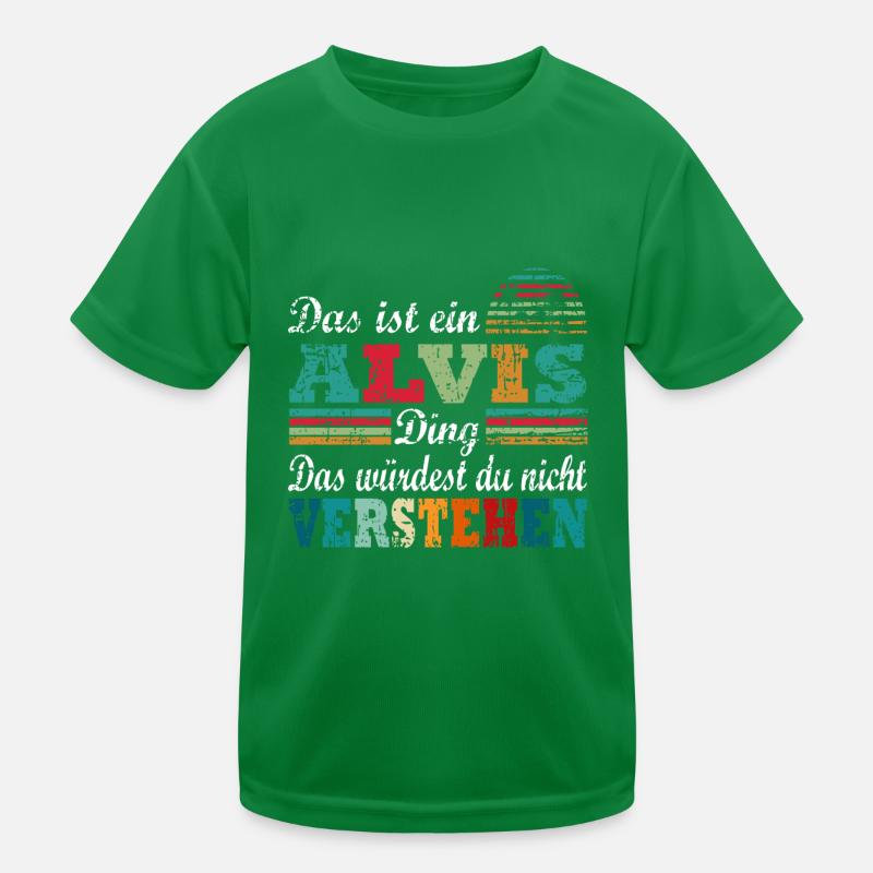 Name Alvis Kinder Funktions-T-Shirt