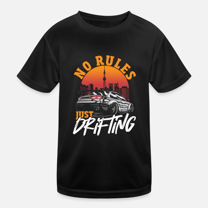 Driften Autorennen Drift Schneedriften Extrem Kinder Funktions-T-Shirt