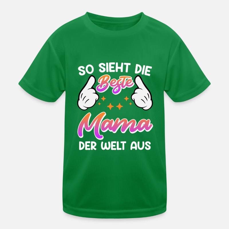 Weltbeste Mama Muttertag Beste Mama coolste Mama Kinder Funktions-T-Shirt