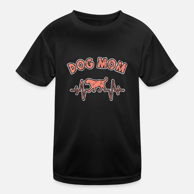 Hunde mama dog mom Kinder Funktions-T-Shirt
