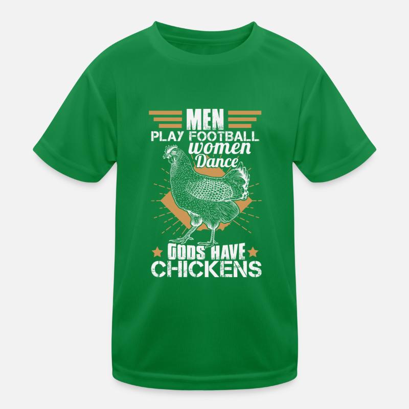 Gods Have Chickens Kids Functional T-Shirt