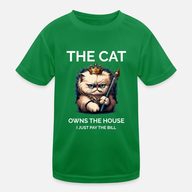 Fier propriétaire de chat T-shirt sport Enfant
