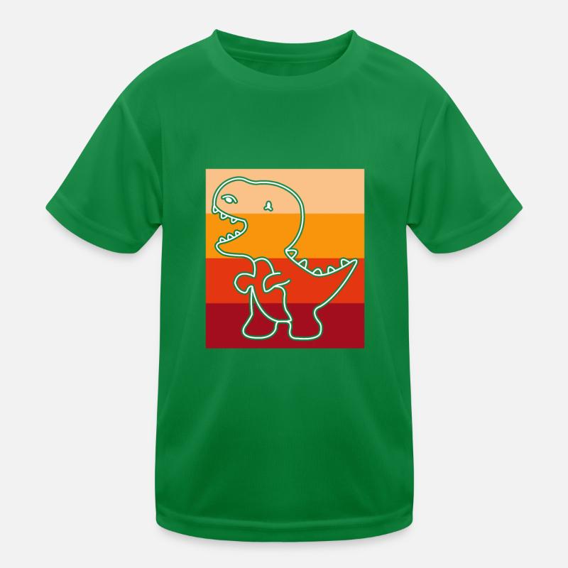 Dino Dinosaurier Retro Kinder Funktions-T-Shirt