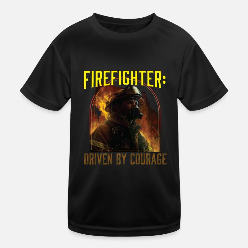 Firefighter: Driven by Courage Firefighting Kinder Funktions-T-Shirt