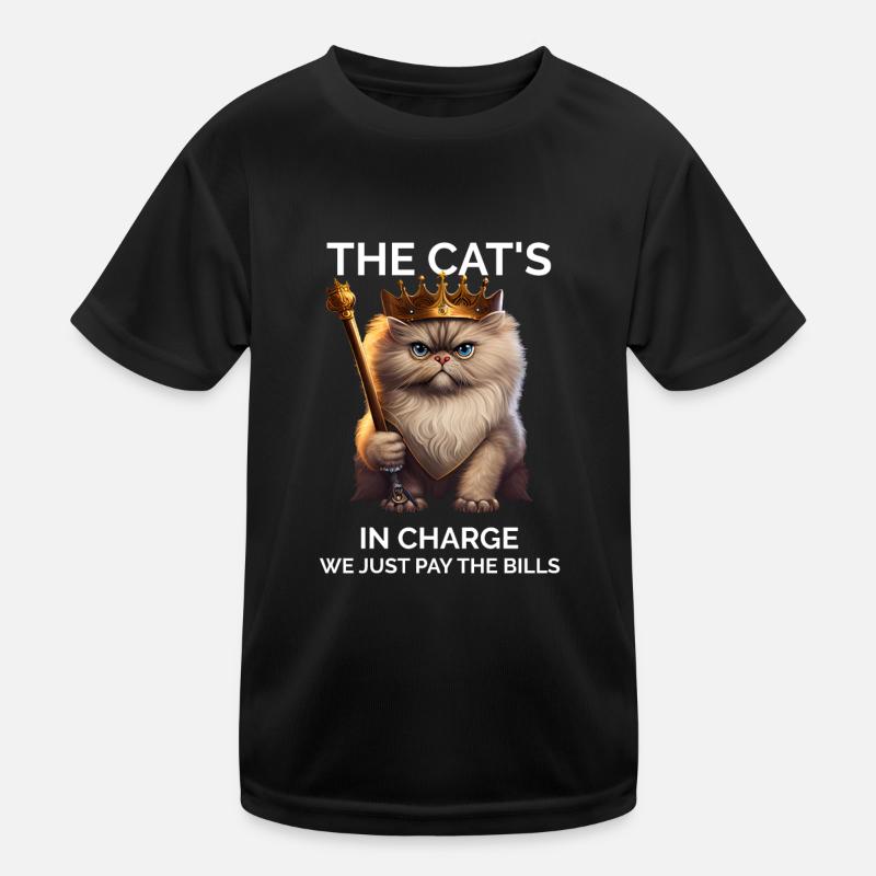 Katzendame - Lustig Kinder Funktions-T-Shirt
