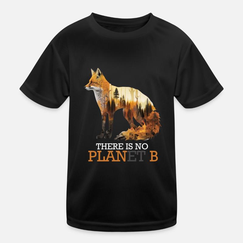 There is no Planet B gefährdete Tierarten Kinder Funktions-T-Shirt