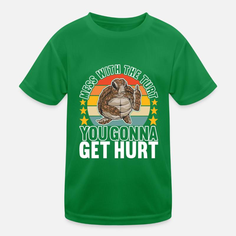 Angry Turtle Kinder Funktions-T-Shirt