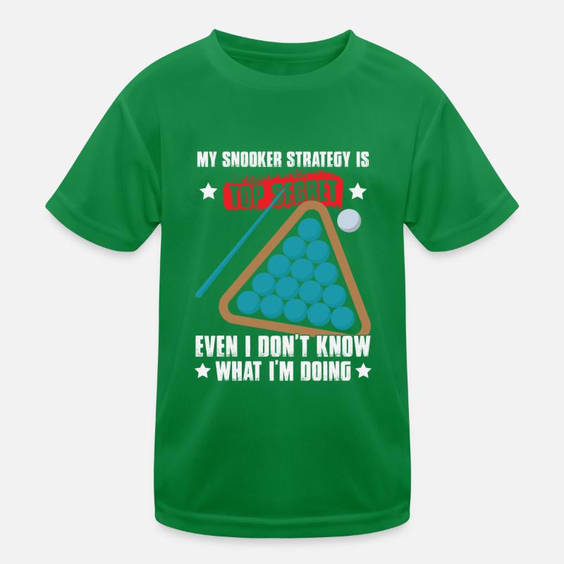 Snooker Player Kids Functional T-Shirt