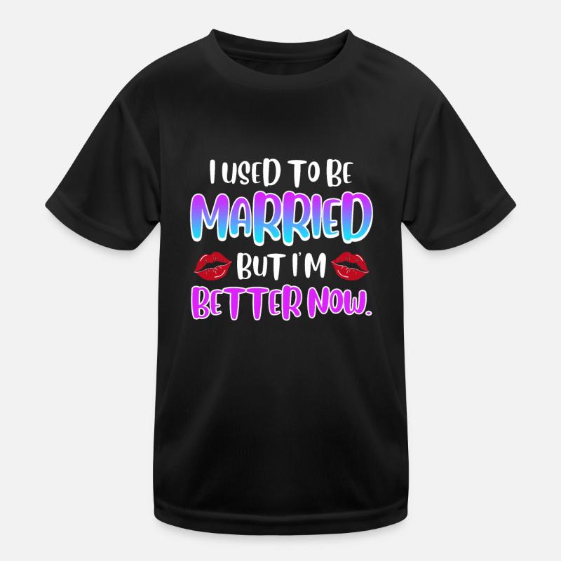 Scheidungsparty Finally Divorced Scheidung Kinder Funktions-T-Shirt