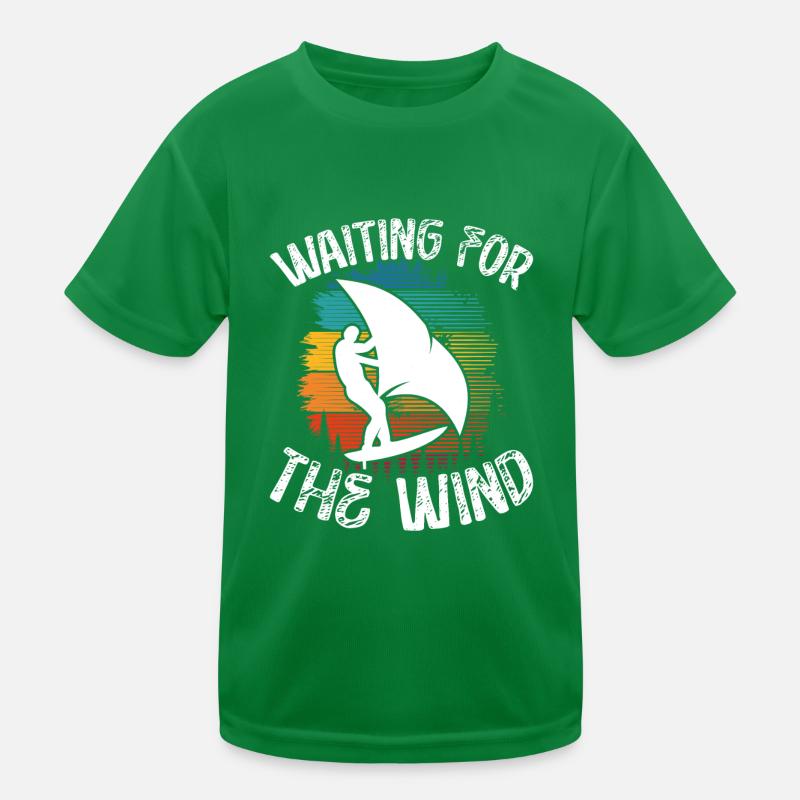 Warten Auf Den Wind Kinder Funktions-T-Shirt