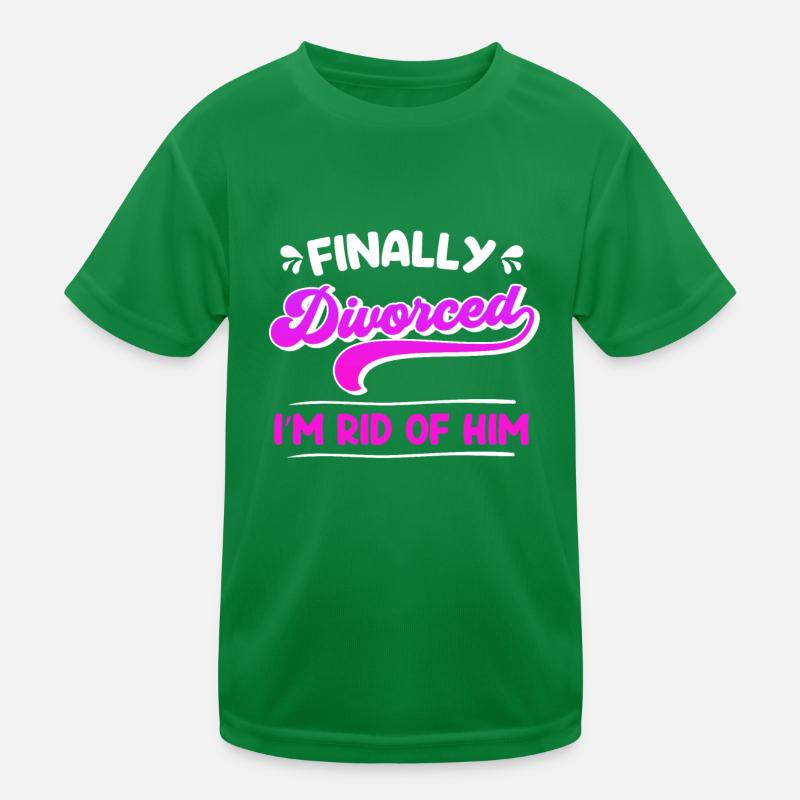 Endlich geschieden Scheidungsparty Scheidung Kinder Funktions-T-Shirt