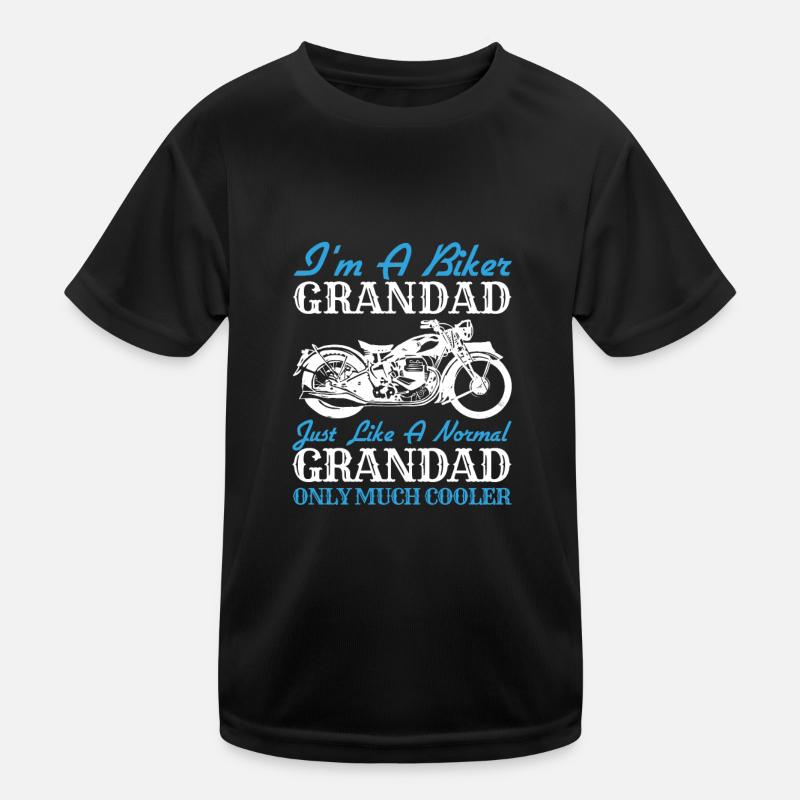 Oldtimer-Motorrad - Kinder Funktions-T-Shirt - Schwarz