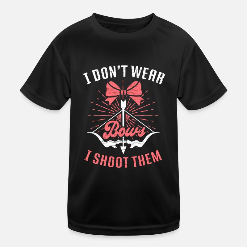 Bogenschießen Damen Mädchen Geschenk Bogensport Kinder Funktions-T-Shirt