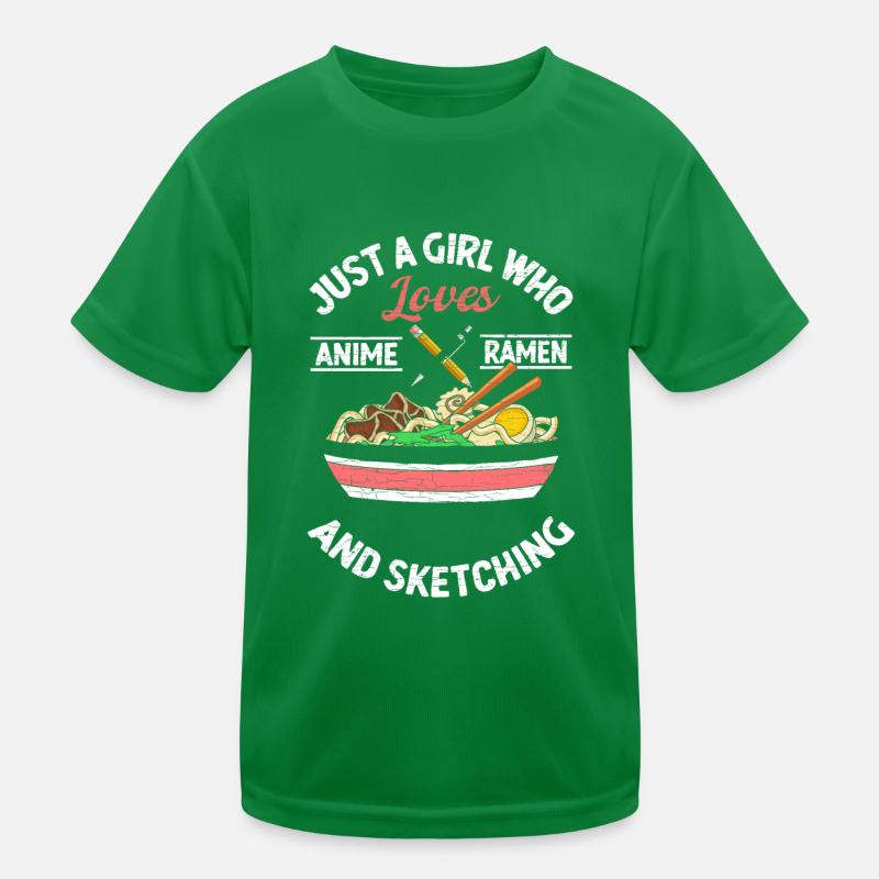 Ramen Anime Mädchen Geschenk Kinder Funktions-T-Shirt