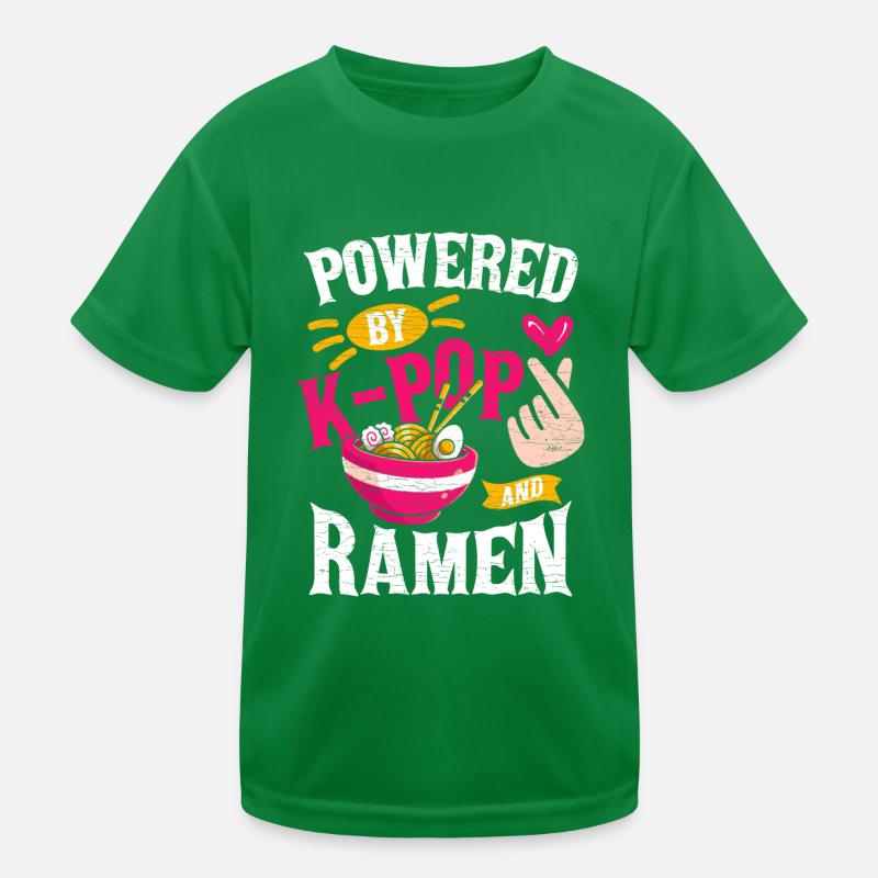 Powered By Ramen K-Pop Kinder Funktions-T-Shirt