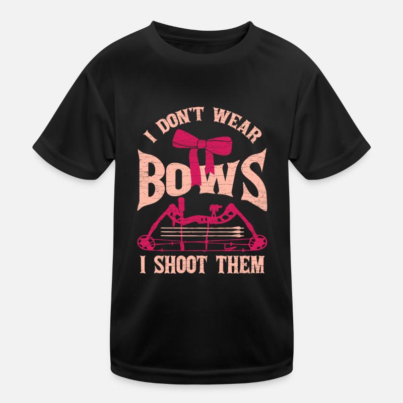 Bogenschießen Geschenk Mädchen Bogensport Kinder Funktions-T-Shirt
