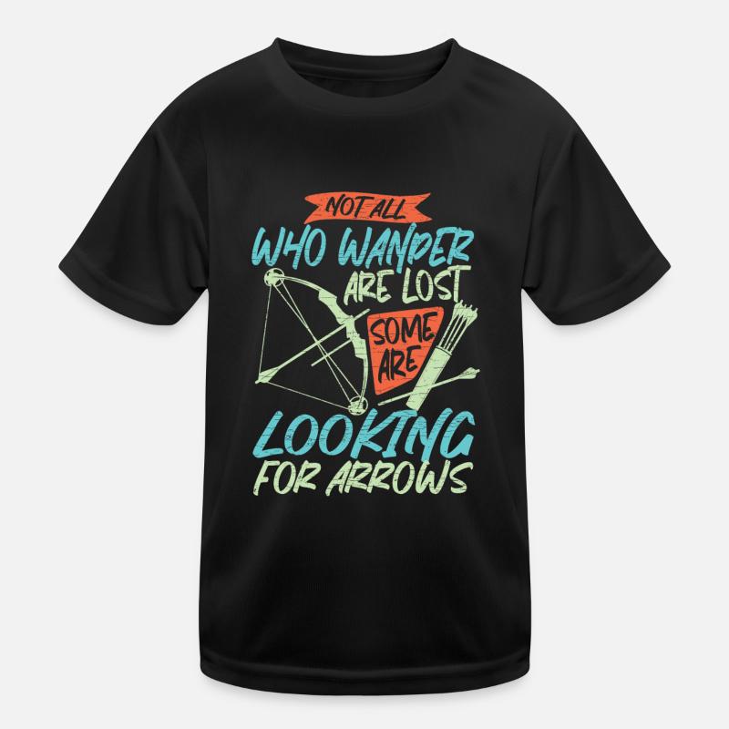 Bogenschießen Bogensport Kinder Funktions-T-Shirt
