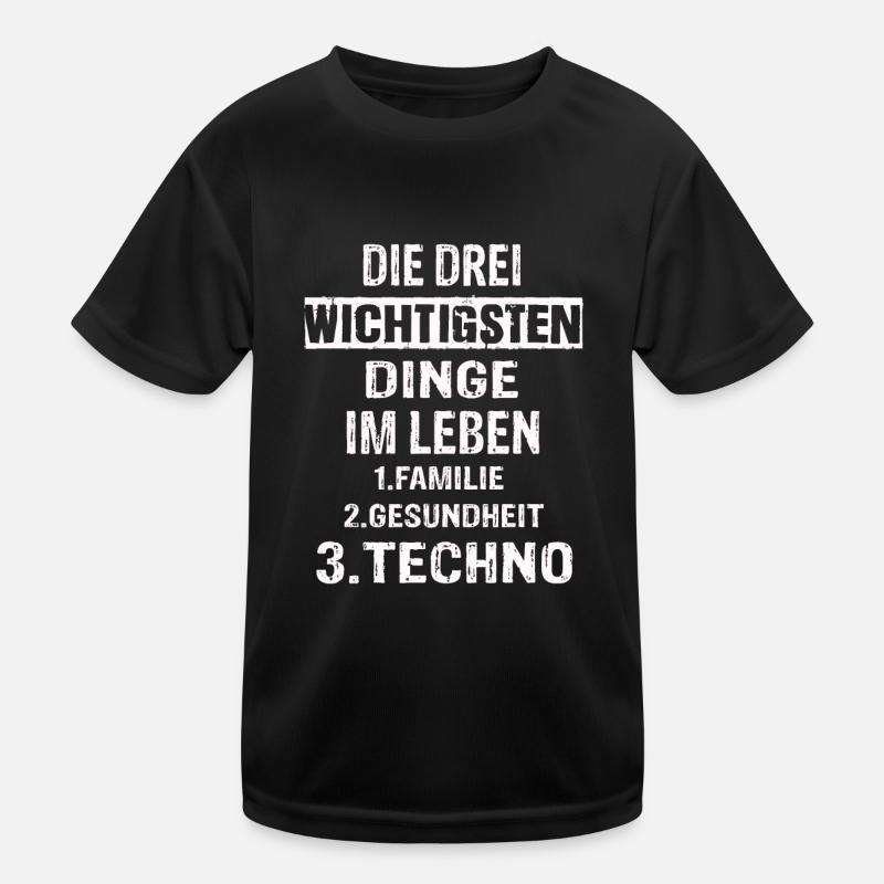 Techno Kinder Funktions-T-Shirt