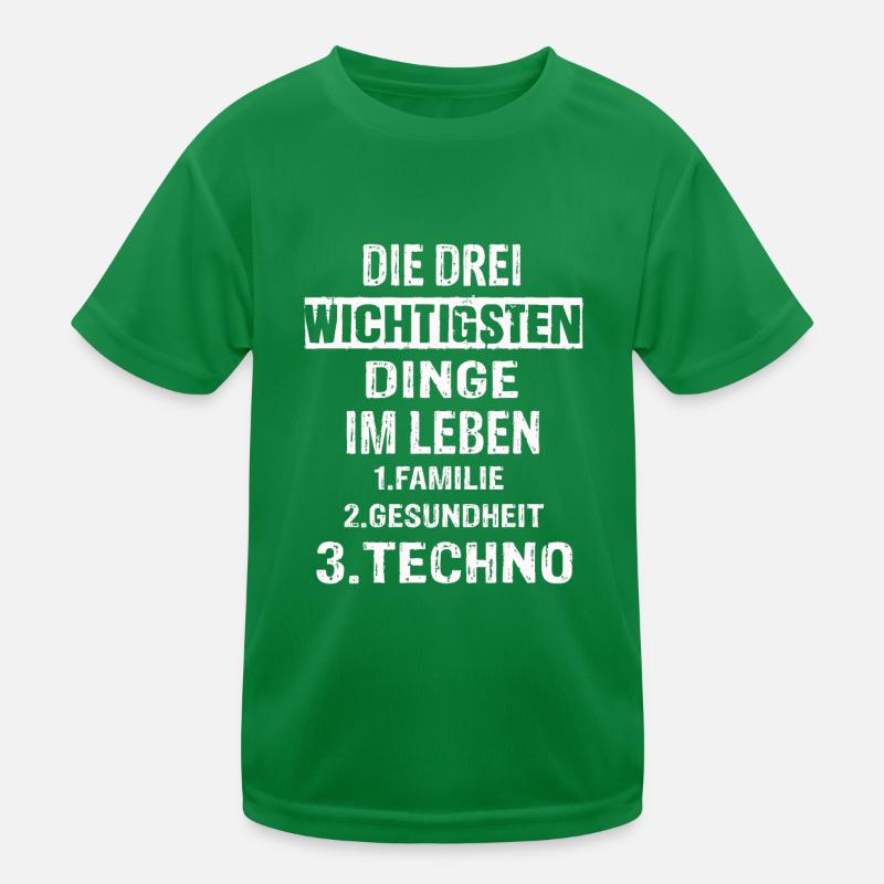Techno Kinder Funktions-T-Shirt
