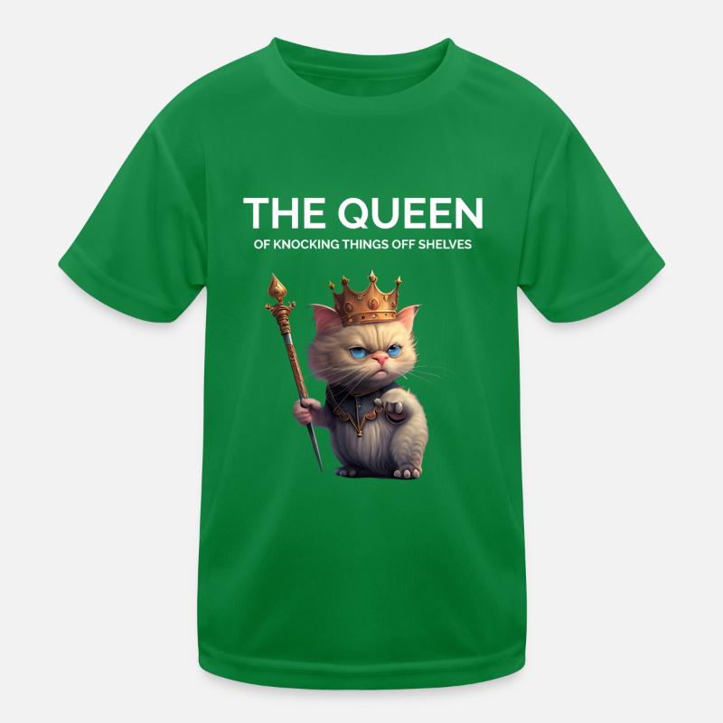 Stolze Katzenmutter Kinder Funktions-T-Shirt
