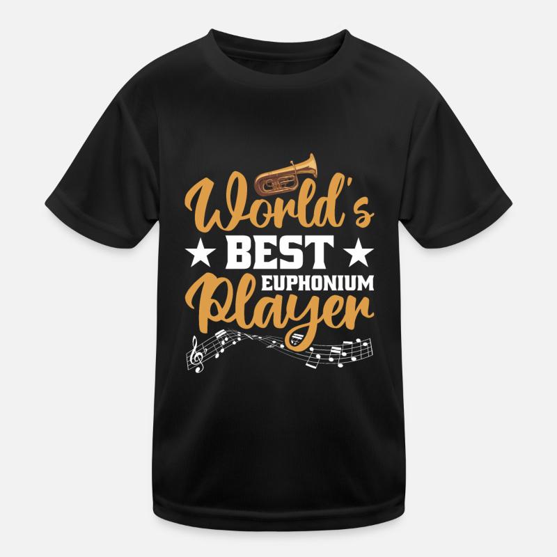 Euphonium Euphoniumspieler Blechbläser Euphonist Kinder Funktions-T-Shirt
