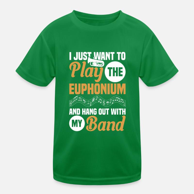 Euphonium Euphoniumspieler Blechbläser Euphonist Kinder Funktions-T-Shirt