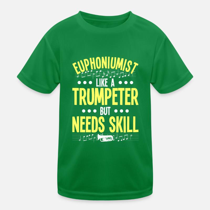Euphonium Euphoniumspieler Blechbläser Euphonist Kinder Funktions-T-Shirt
