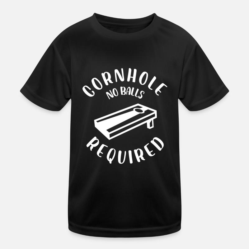 Cornhole No Balls Required Kids Functional T-Shirt