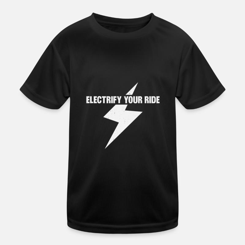 Electric Vehicle Electric Car Electrify Kids Functional T-Shirt