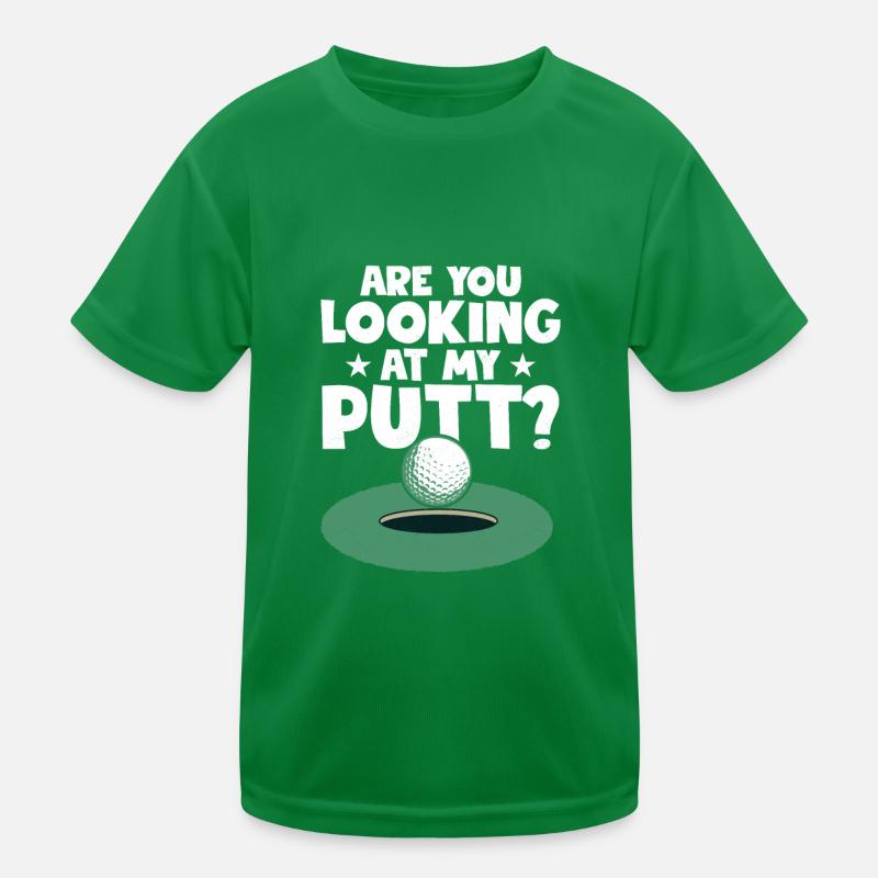 Regardez-vous mon putt? Golfing Golf T-shirt sport Enfant