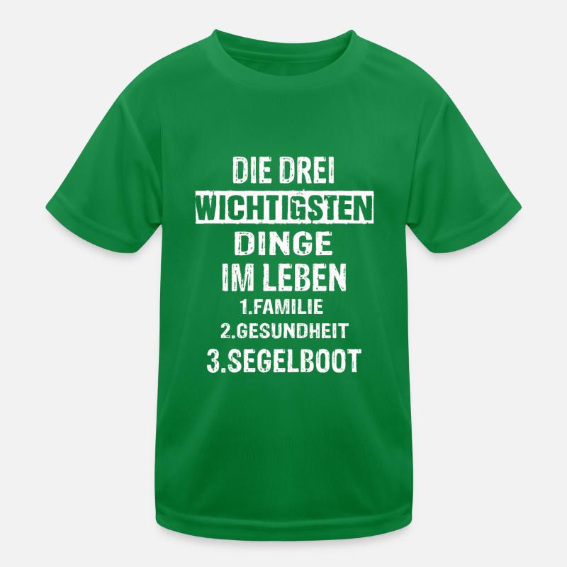 Segelboot Kinder Funktions-T-Shirt