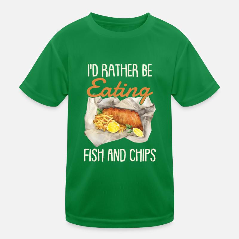 Je préfère manger du fish and chips T-shirt sport Enfant