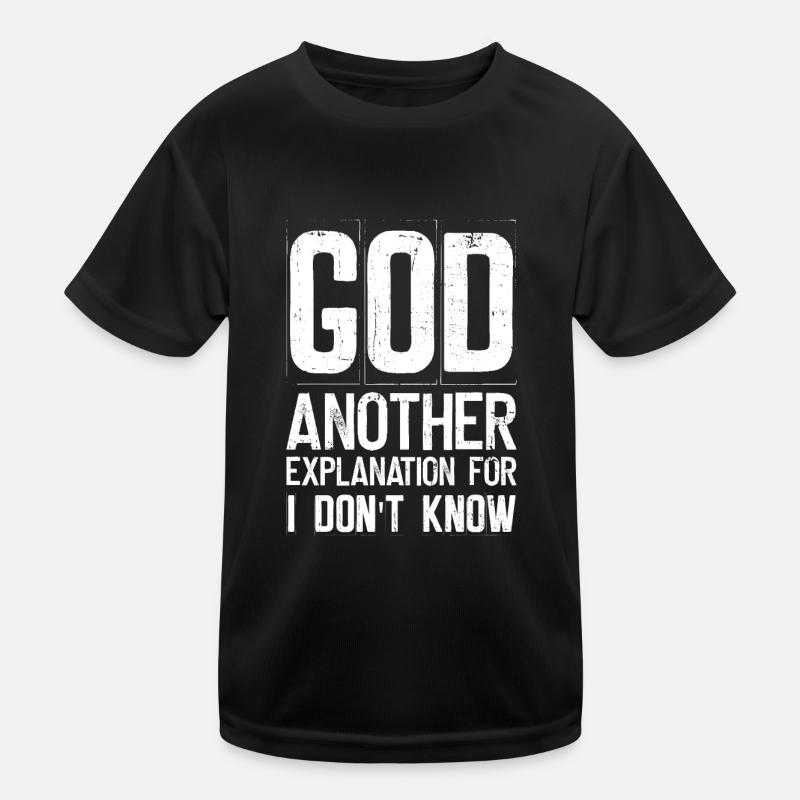 Dieu Une autre explication pour je ne sais pas - T-shirt sport Enfant