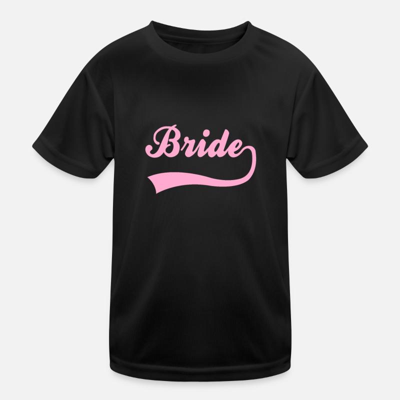 Bridal bride lettering Kids Functional T-Shirt